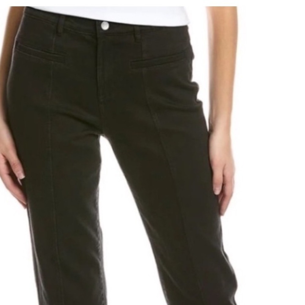 J. McLaughlin Emmie Jeans Womens Black Wide leg Relaxed Mid Rise Career Casual